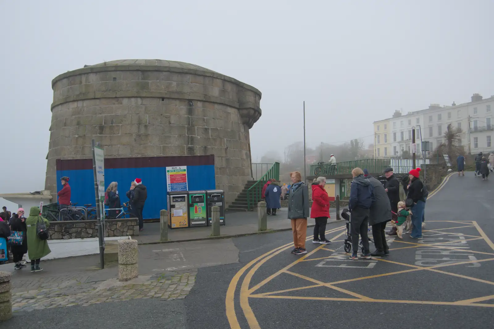 It's busy down at Seapoint Martello tower, from St. Stephen's Day in Blackrock, County Dublin, Ireland - 26th December 2024