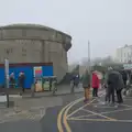 It's busy down at Seapoint Martello tower, St. Stephen's Day in Blackrock, County Dublin, Ireland - 26th December 2024