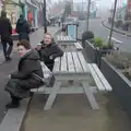 Evelyn and Da Wheeze outside Insomnia in Blackrock, St. Stephen's Day in Blackrock, County Dublin, Ireland - 26th December 2024