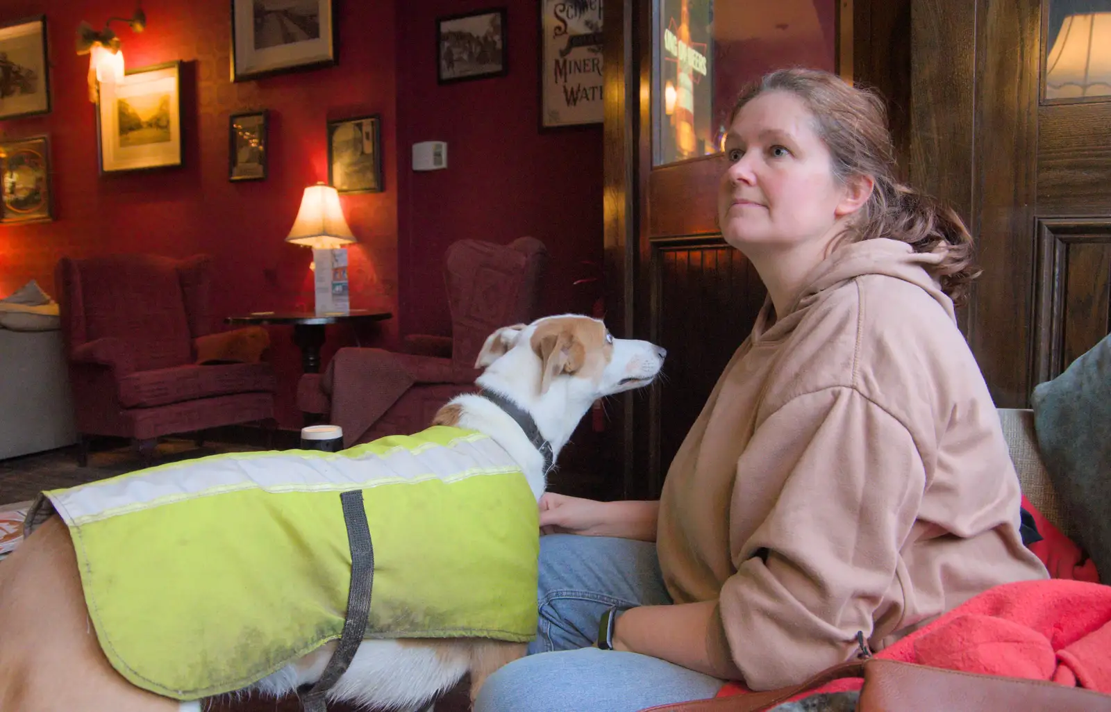 Maude and Isobel in Conway's Bar, Blackrock, from St. Stephen's Day in Blackrock, County Dublin, Ireland - 26th December 2024