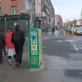 A decorated traffic light cabinet, St. Stephen's Day in Blackrock, County Dublin, Ireland - 26th December 2024