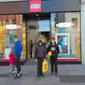 The boys with their purchases on Grafton Street, St. Stephen's Day in Blackrock, County Dublin, Ireland - 26th December 2024