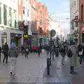 Looking up Grafton Street in Dublin, St. Stephen's Day in Blackrock, County Dublin, Ireland - 26th December 2024