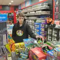 Fred checks stuff out in a record shop, St. Stephen's Day in Blackrock, County Dublin, Ireland - 26th December 2024