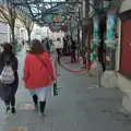 Evelyn and Isobel wander past the Gaiety Theatre, St. Stephen's Day in Blackrock, County Dublin, Ireland - 26th December 2024