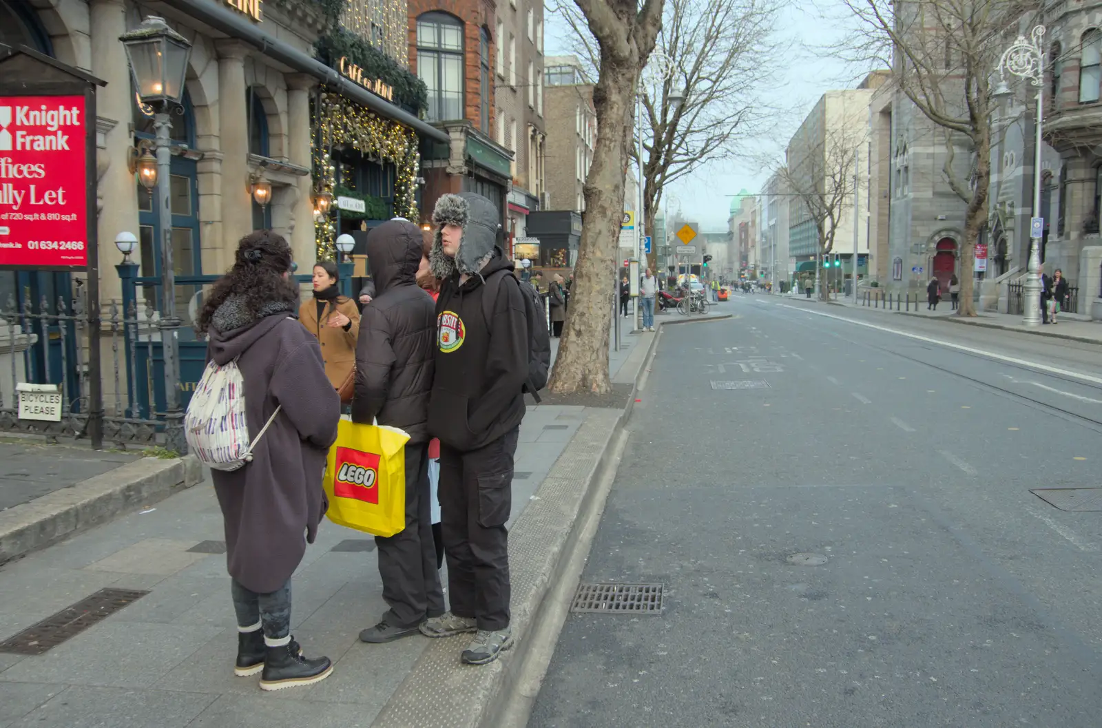 The gang on Dawson Street, from St. Stephen's Day in Blackrock, County Dublin, Ireland - 26th December 2024