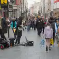 The guitar player has moved onto Grafton Street, St. Stephen's Day in Blackrock, County Dublin, Ireland - 26th December 2024