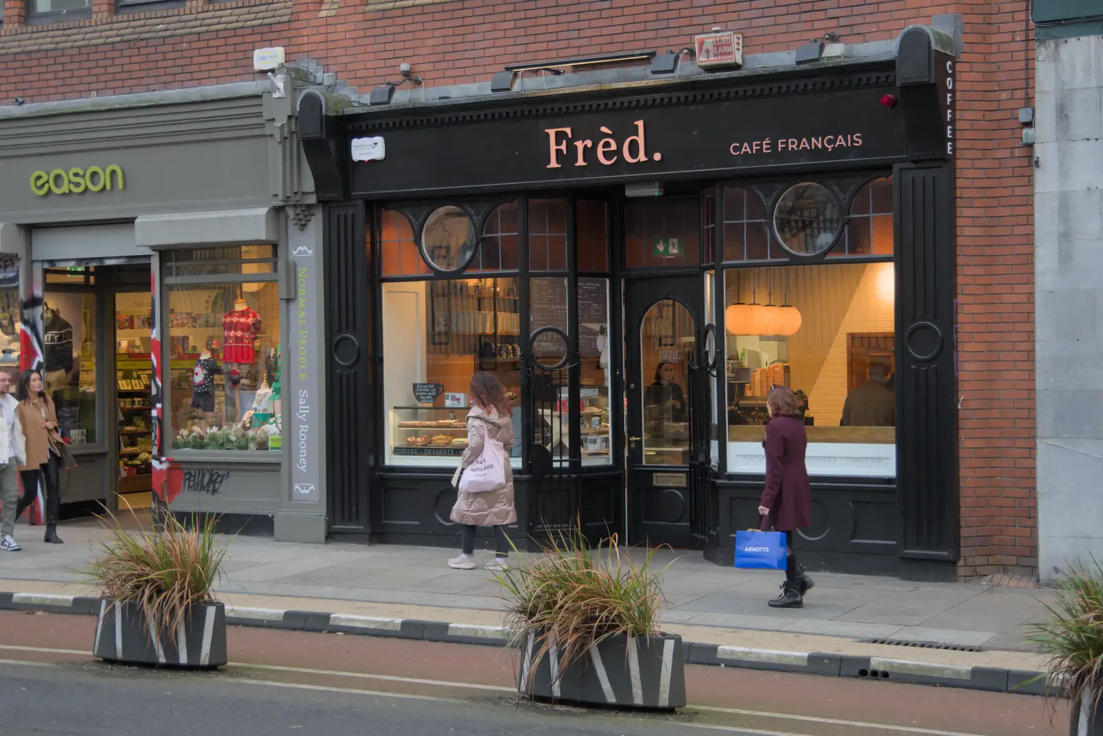 Fred's got his own namesake café, from St. Stephen's Day in Blackrock, County Dublin, Ireland - 26th December 2024