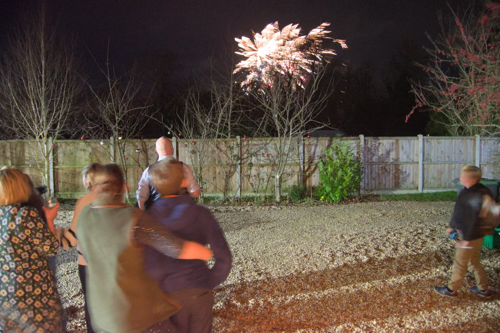 Oaksmere sets off New Year's Eve fireworks, from A New Year Miscellany, Brome, Suffolk - 1st January 2025