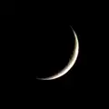 A thin crescent of moon, A New Year Miscellany, Brome, Suffolk - 1st January 2025