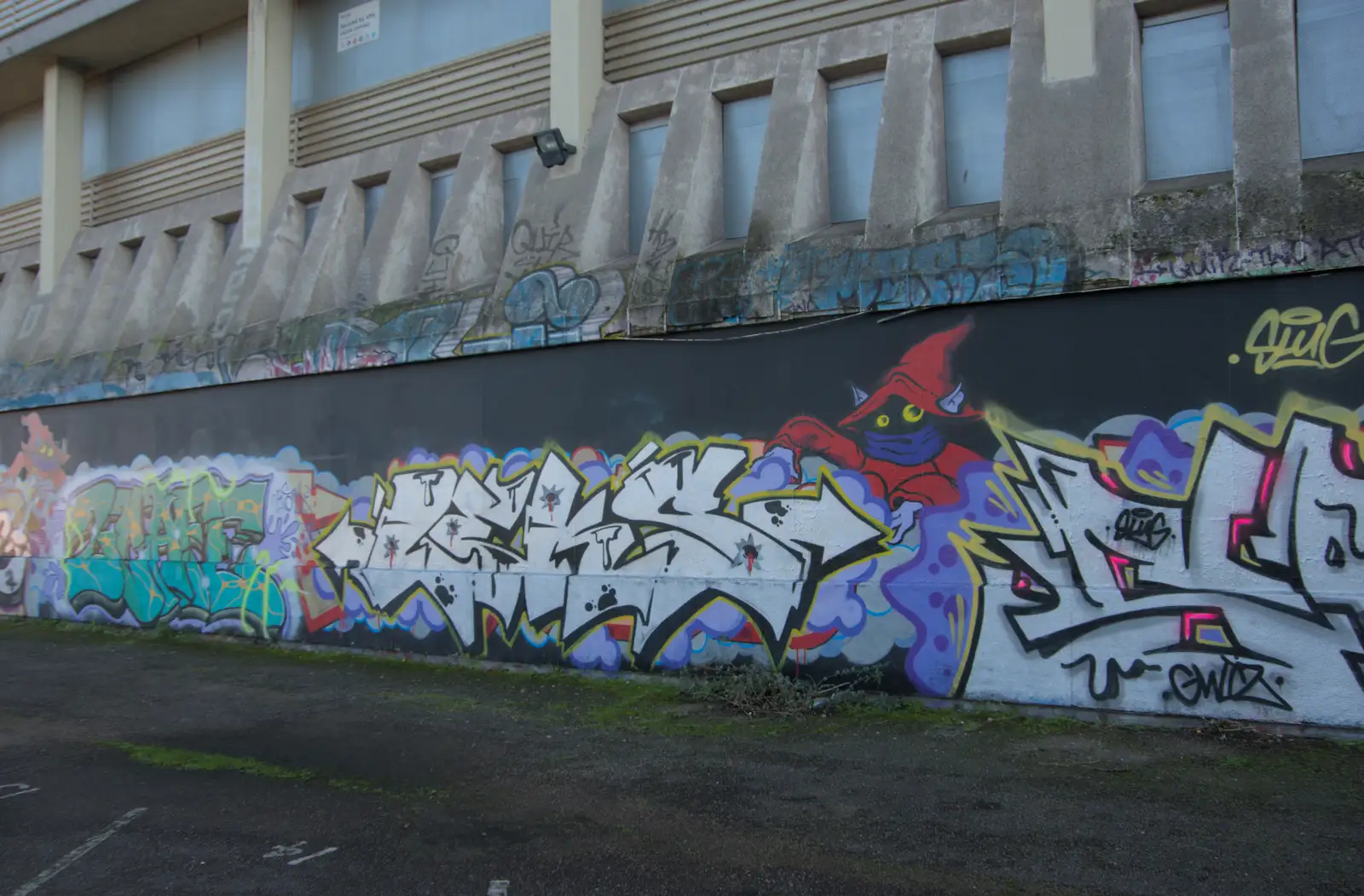 Constantly evolving graffiti, from The Dereliction of Anglia Square, Norwich - 7th January