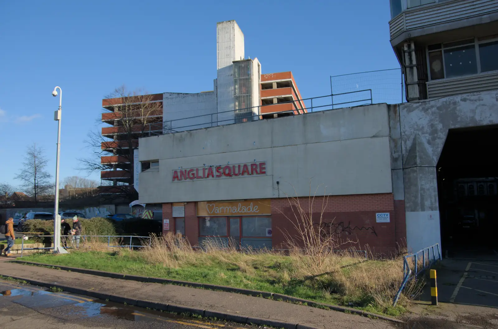 The derelict-looking Anglia Square, from The Dereliction of Anglia Square, Norwich - 7th January