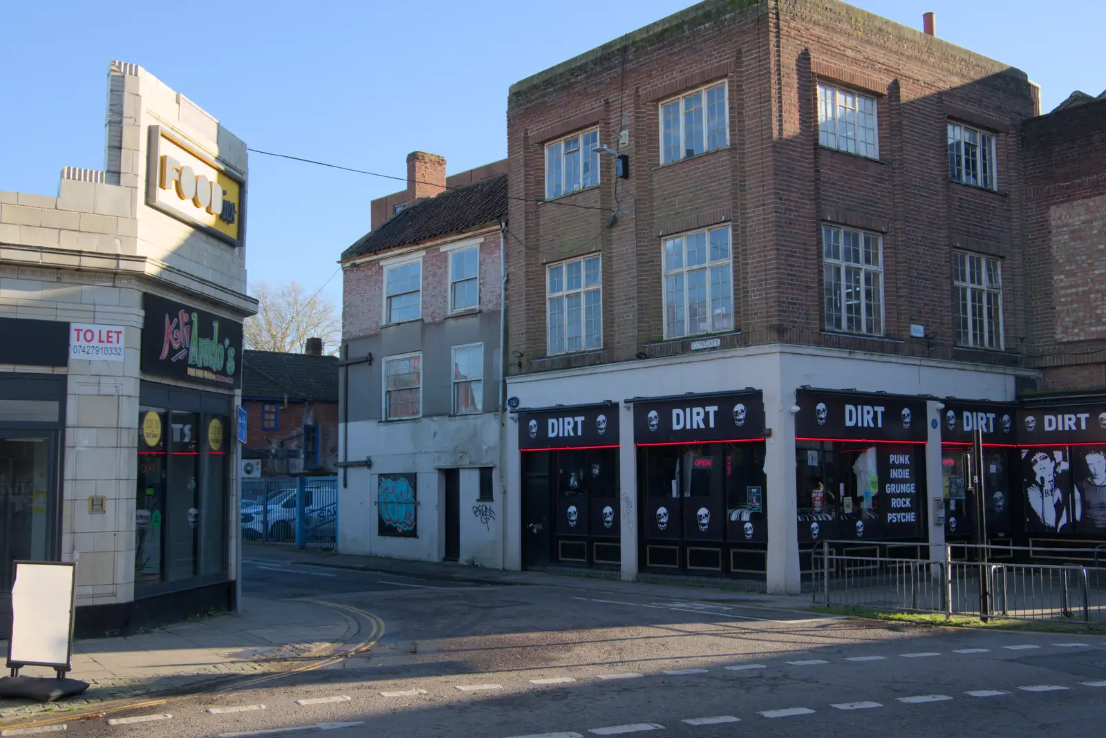 A 1920s building, now a club called Dirt, from The Dereliction of Anglia Square, Norwich - 7th January