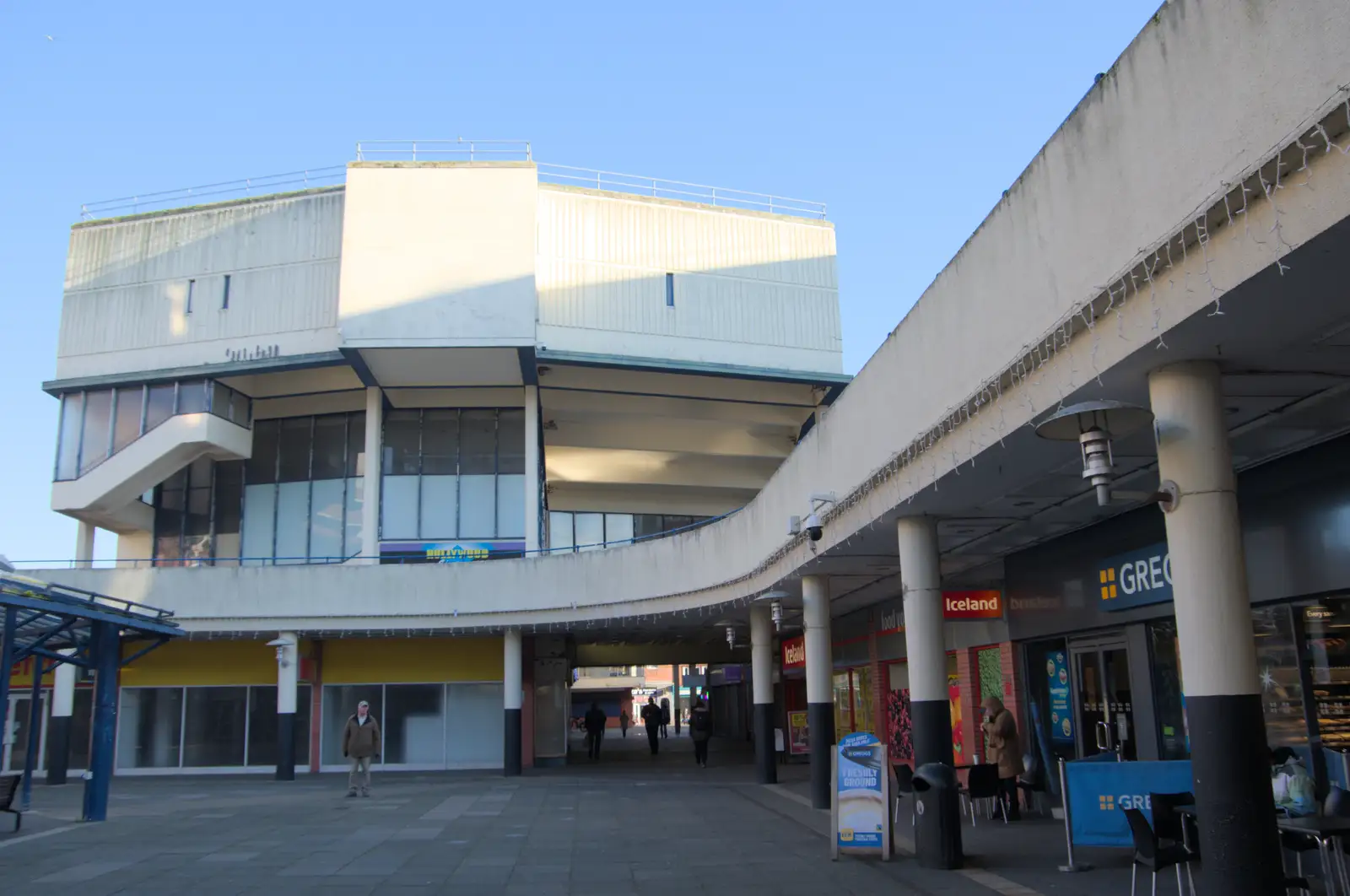 The old Hollywood cinema in Anglia Square, from The Dereliction of Anglia Square, Norwich - 7th January