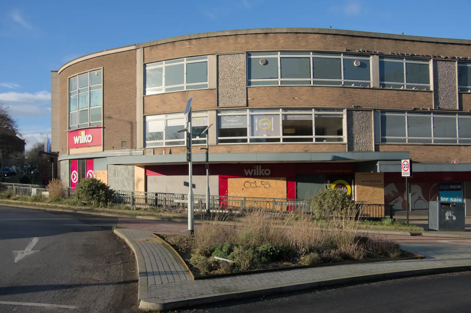 The former Wilko is boarded up, from The Dereliction of Anglia Square, Norwich - 7th January