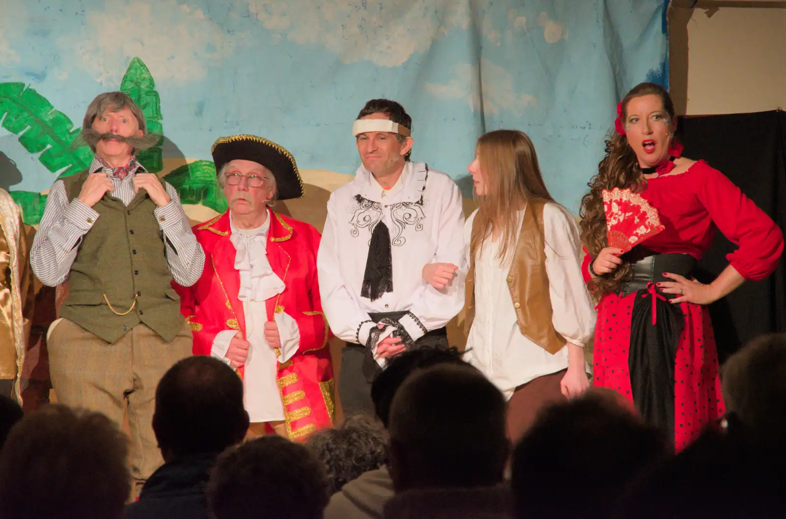 It's building up to the finale, from Dove Players do Treasure Island, The Village Hall, Occold - 11th January 2025