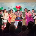 The whole cast is on stage, Dove Players do Treasure Island, The Village Hall, Occold - 11th January 2025