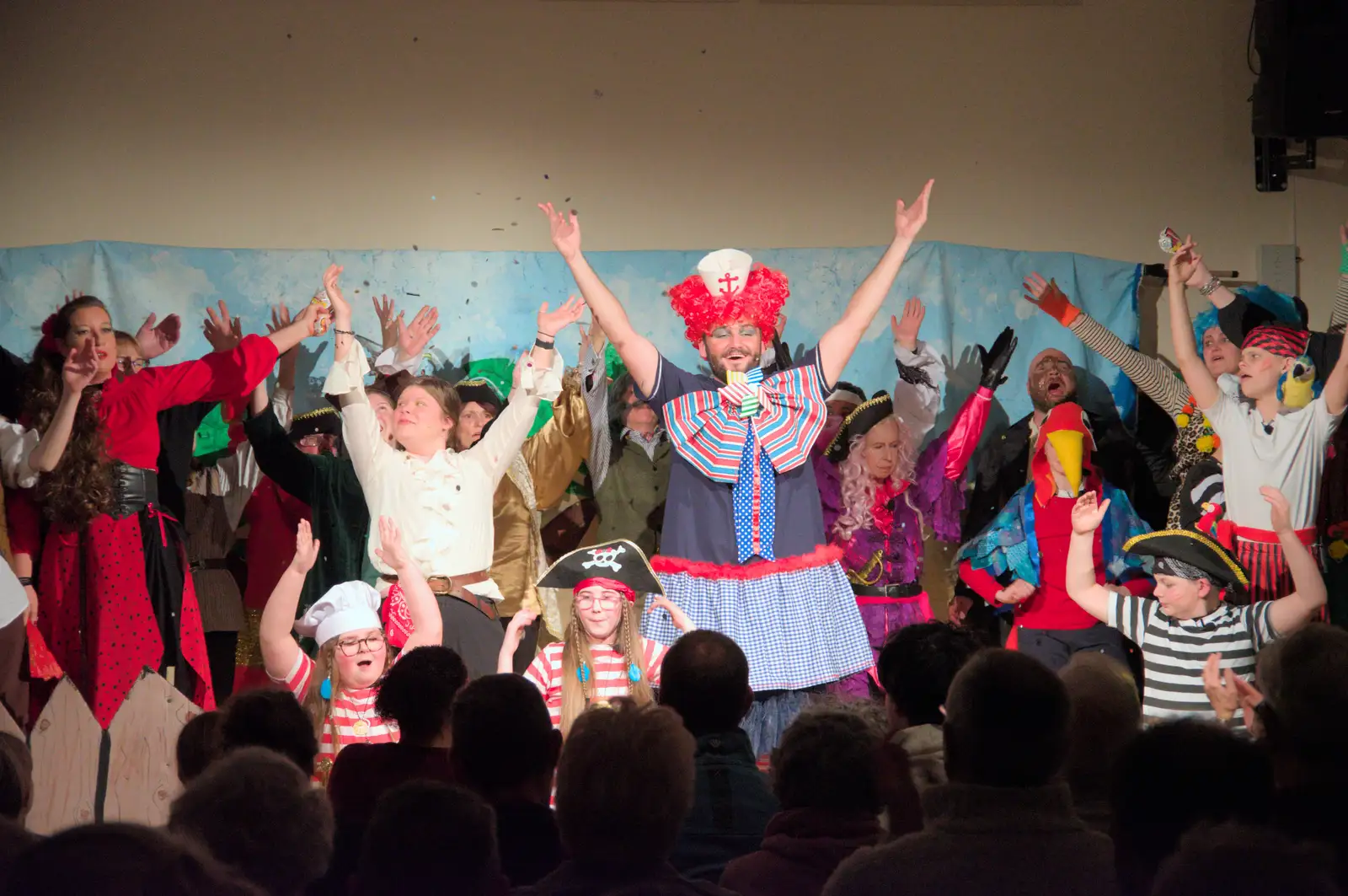 It's the finale moment, from Dove Players do Treasure Island, The Village Hall, Occold - 11th January 2025