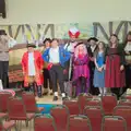 The ensemble is on stage for a sound check, Dove Players do Treasure Island, The Village Hall, Occold - 11th January 2025