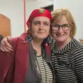 Isobel and Jo back stage, Dove Players do Treasure Island, The Village Hall, Occold - 11th January 2025