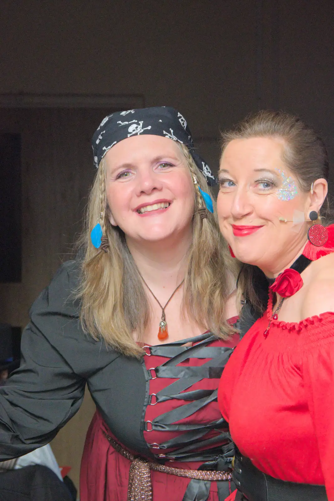 Nicola and Suzanne, from Dove Players do Treasure Island, The Village Hall, Occold - 11th January 2025