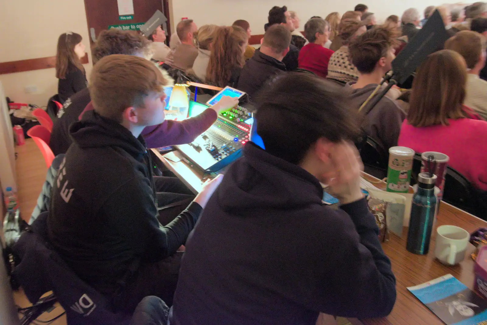 The view from the back of the hall, from Dove Players do Treasure Island, The Village Hall, Occold - 11th January 2025