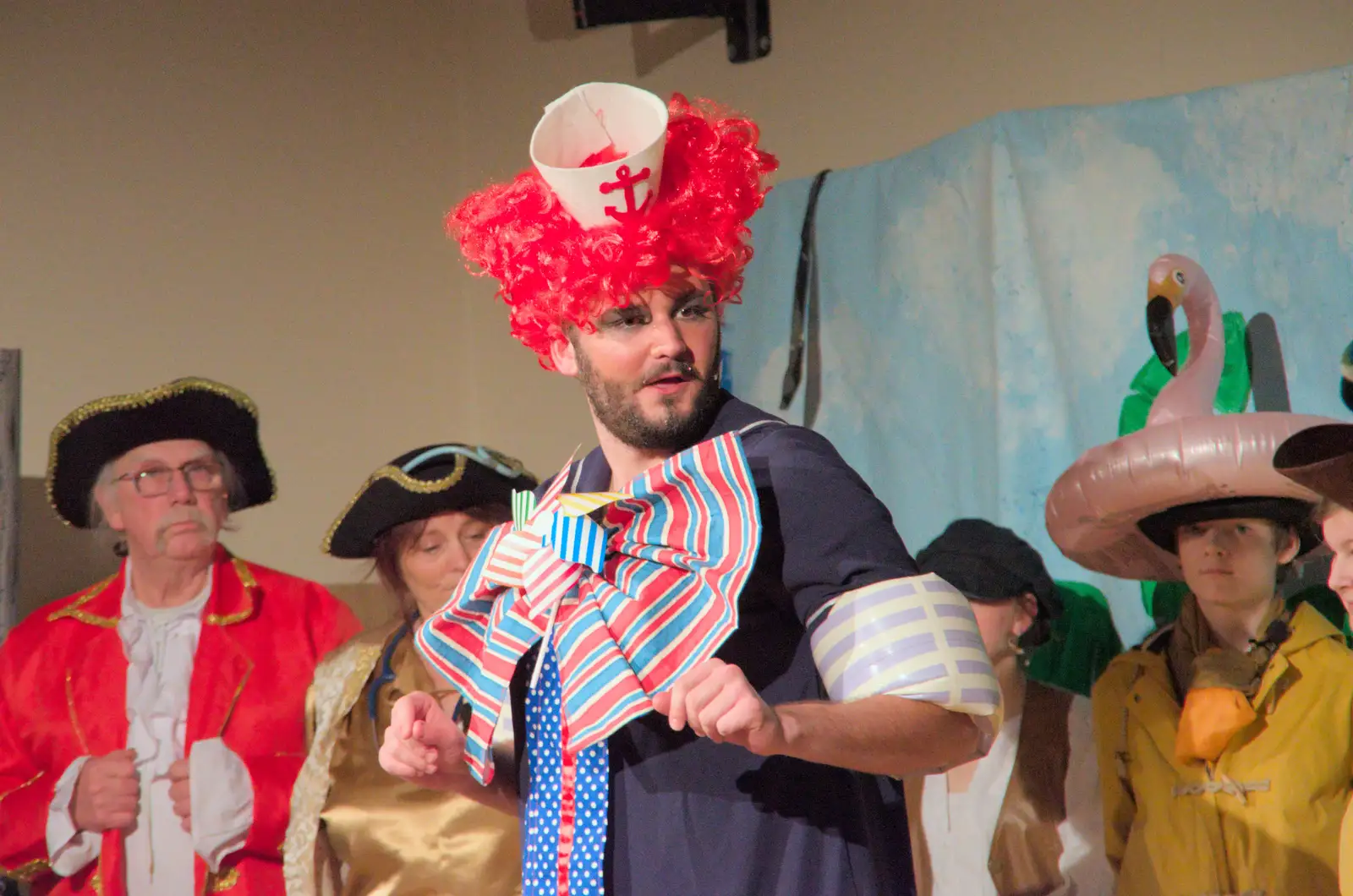 Harry looks surprised, from Dove Players do Treasure Island, The Village Hall, Occold - 11th January 2025