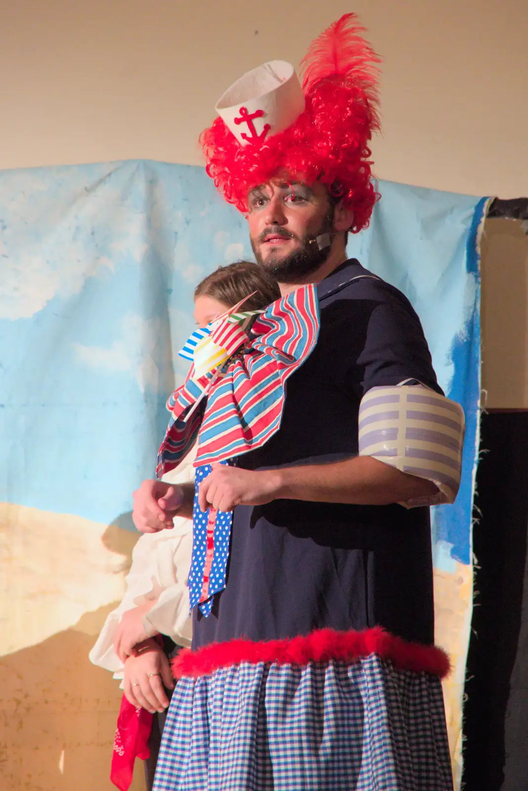 Harry again as Mrs. Ladd, from Dove Players do Treasure Island, The Village Hall, Occold - 11th January 2025