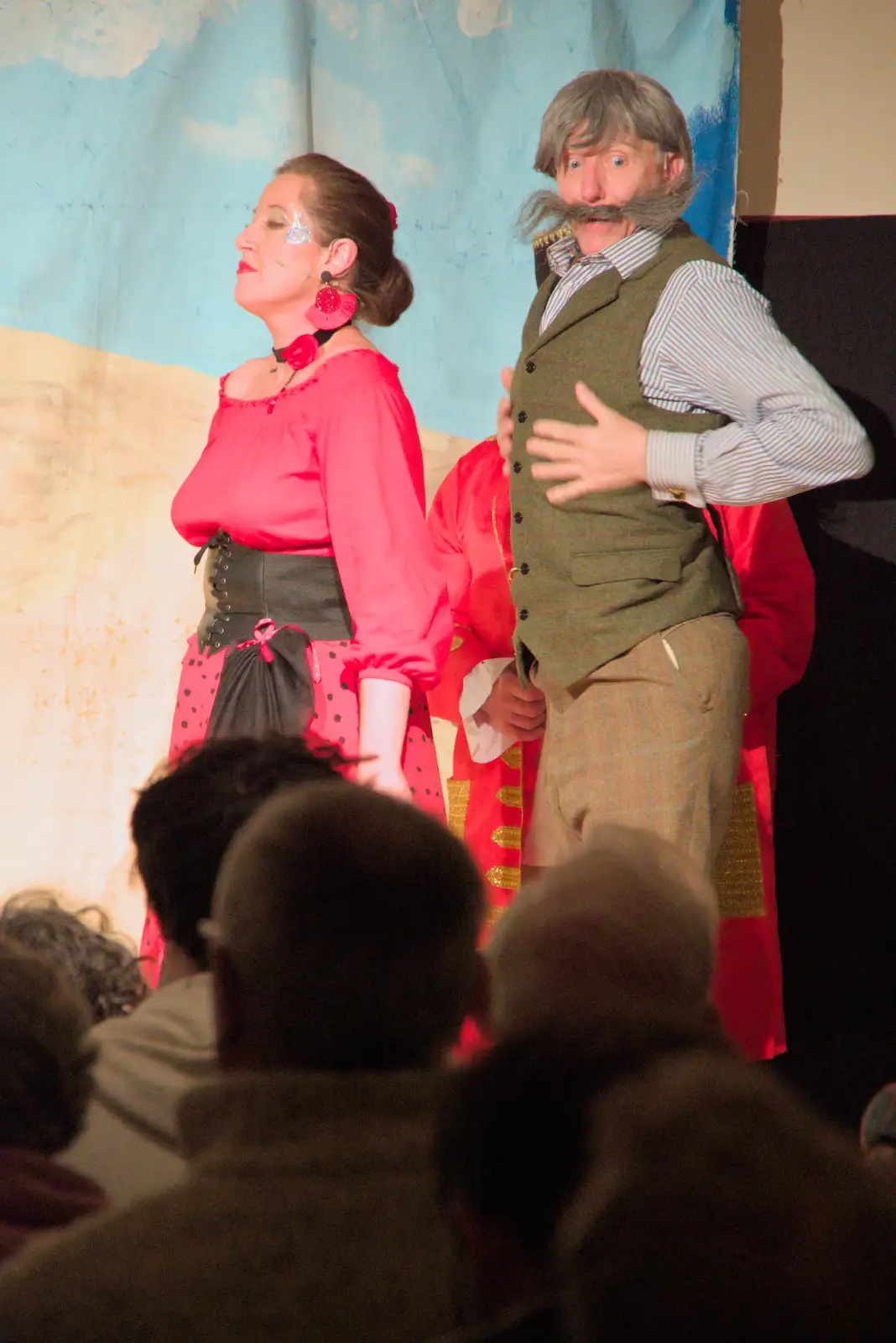 Squire Polperro looks surprised, from Dove Players do Treasure Island, The Village Hall, Occold - 11th January 2025