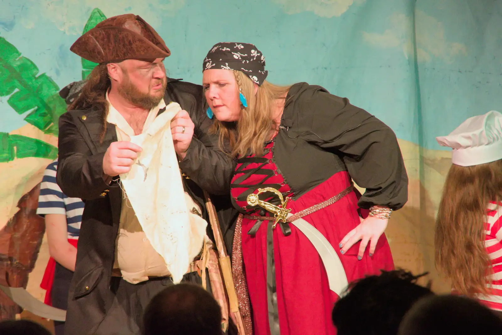 Slither and Israel Feet, from Dove Players do Treasure Island, The Village Hall, Occold - 11th January 2025