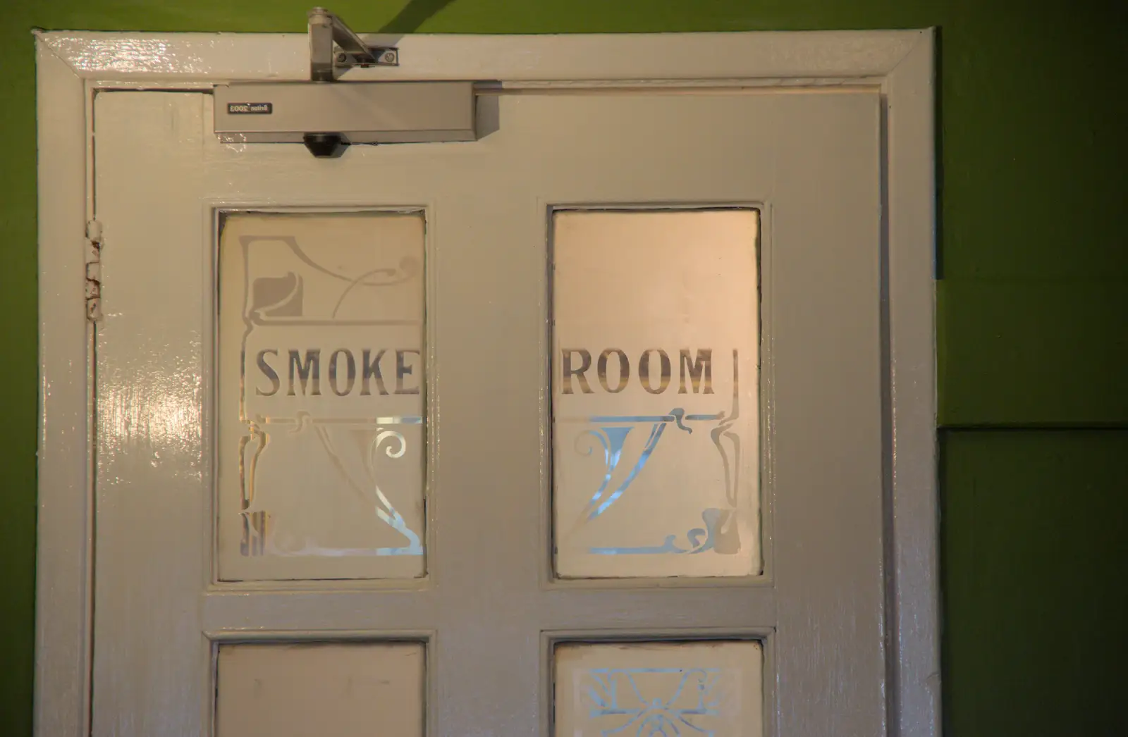 A legacy of the olden days: Smoke Room, from The Demolition of Park Road, Diss, Norfolk - 1st February 2025