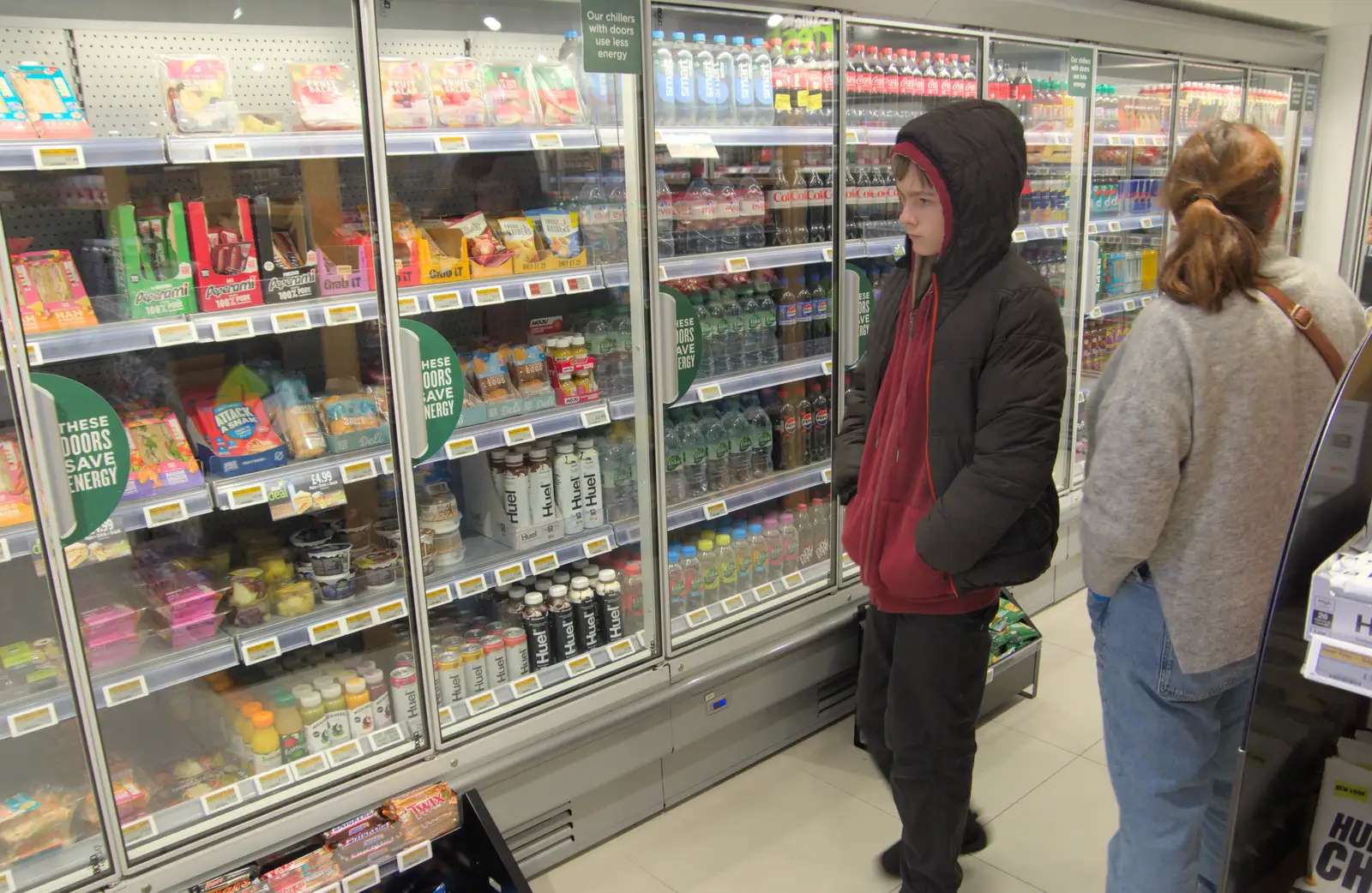 Harry looks around the shop at Braintree Gridserve, from A Return to Chagford, Devon - 16th February 2025