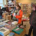 Isobel and Harry look at books in Astor's, A Return to Chagford, Devon - 16th February 2025