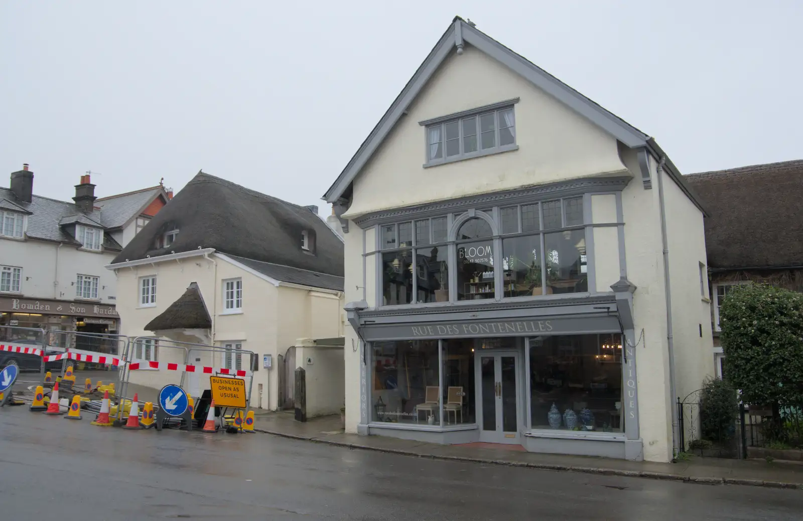 The former Spar is now a fancy shop of some sort, from A Return to Chagford, Devon - 16th February 2025