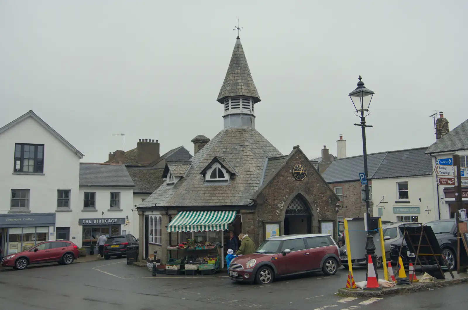 The octagon in Chagford's main square, from A Return to Chagford, Devon - 16th February 2025