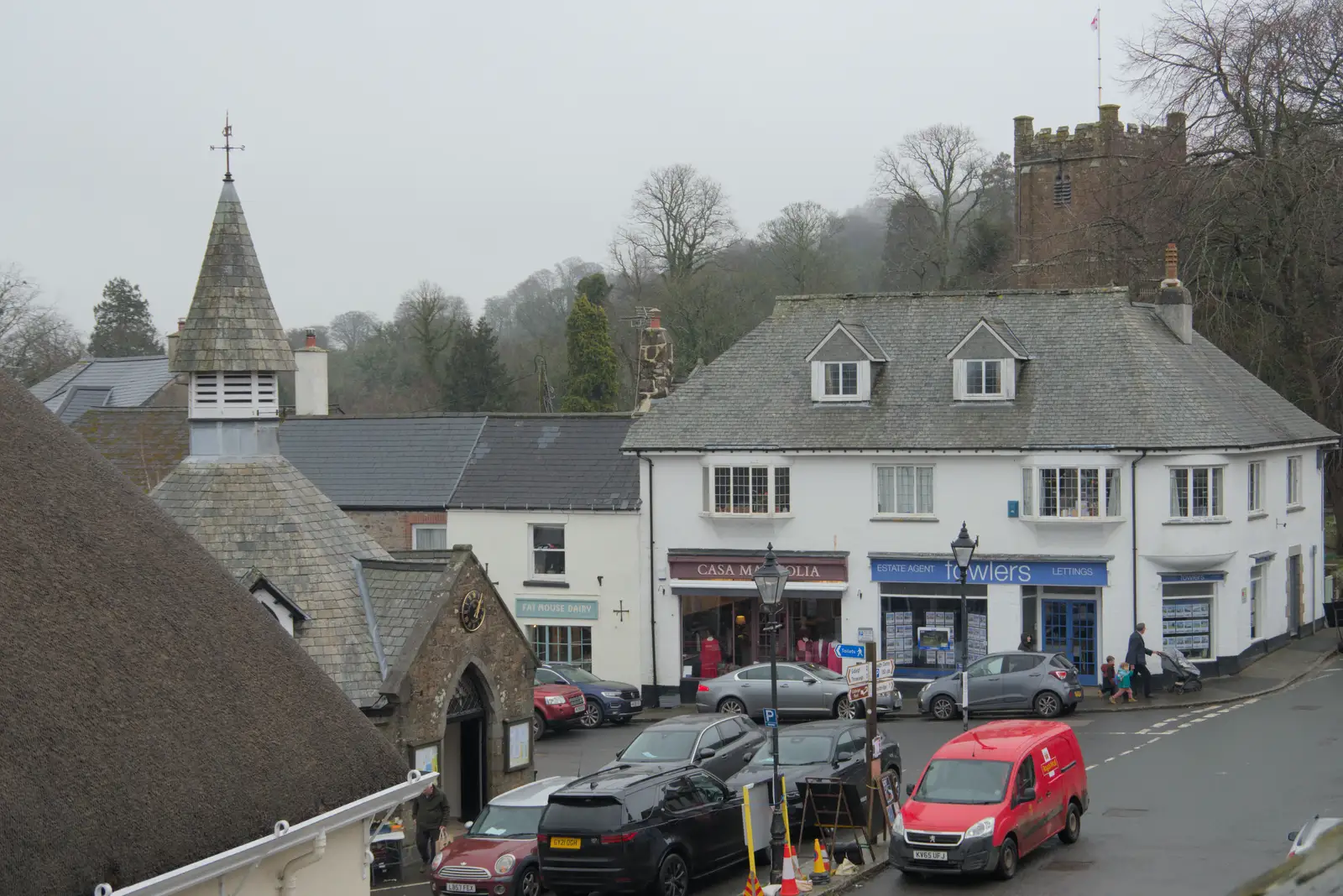 A view of Chagford from the lounge window, from A Return to Chagford, Devon - 16th February 2025