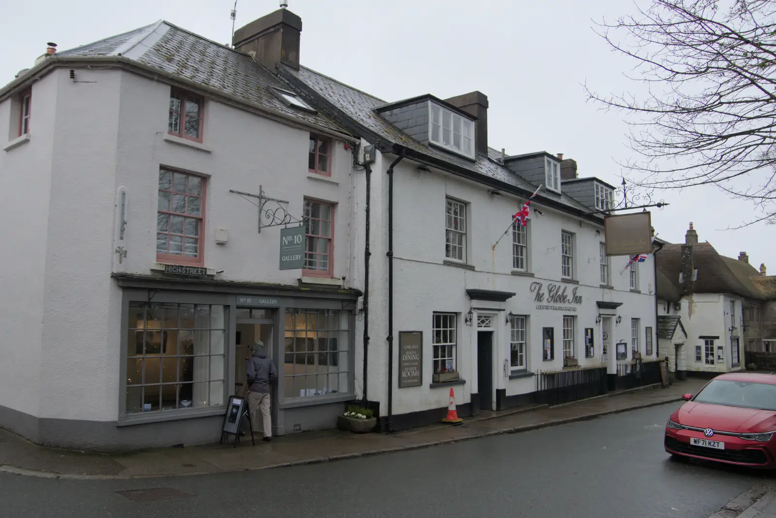 The Globe Inn on High Street, from A Return to Chagford, Devon - 16th February 2025