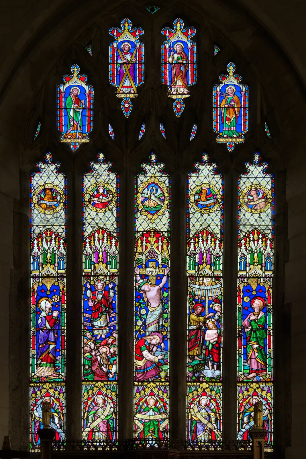 The nave window of St. Andrew's, from A Return to Chagford, Devon - 16th February 2025