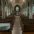 Looking back the other way down the nave, A Return to Chagford, Devon - 16th February 2025