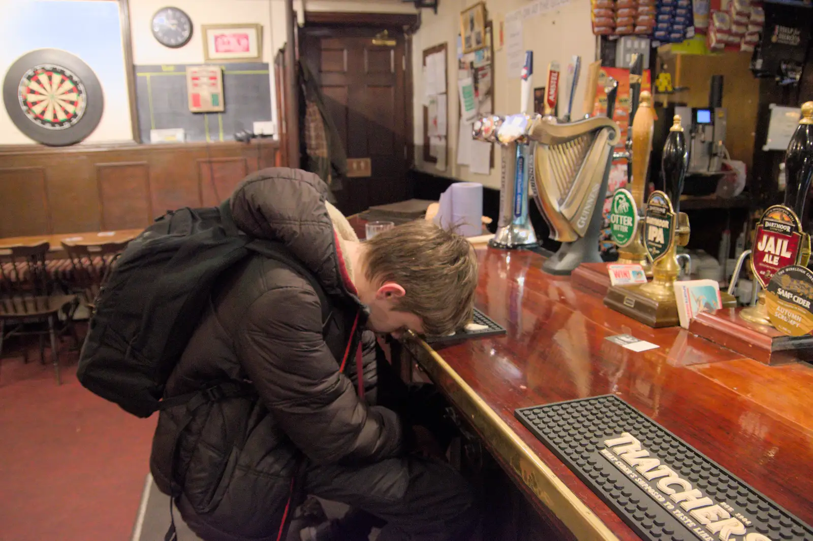 Harry's had enough again, from A Return to Chagford, Devon - 16th February 2025