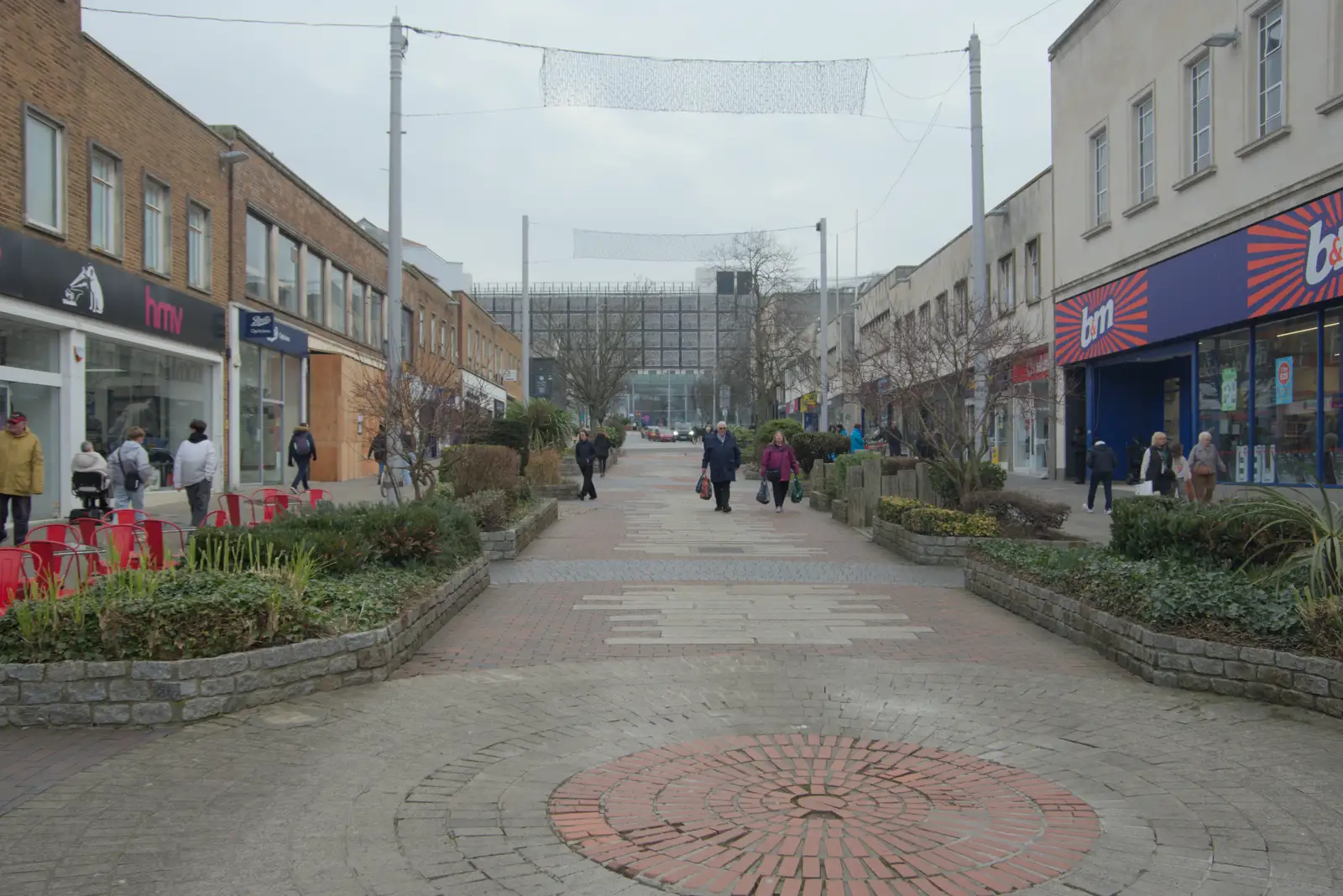 Looking up Cornwall Street, from Uni: A Return to Plymouth Polytechnic, Devon - 17th Februry 2025