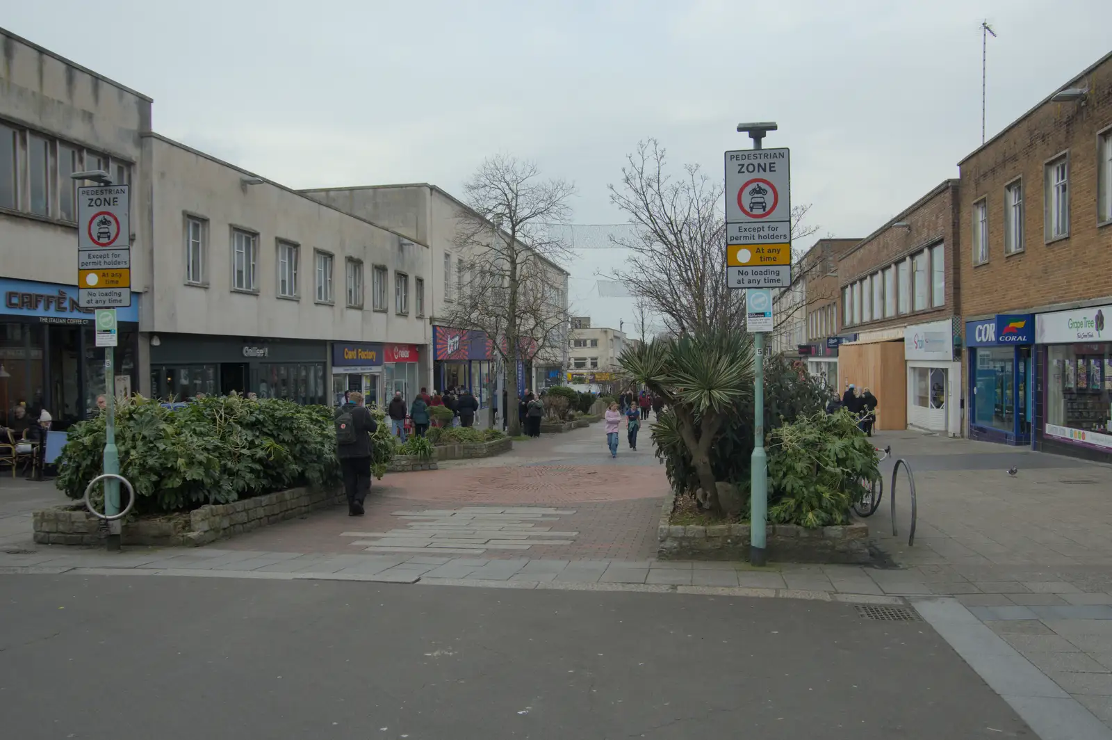 A look back down Cornwall Street, from Uni: A Return to Plymouth Polytechnic, Devon - 17th Februry 2025