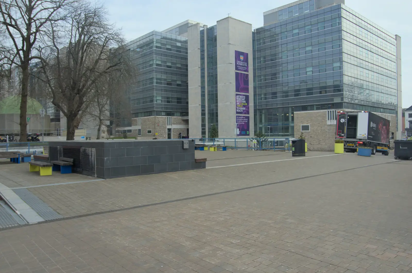 The PPSU students' union building has gone, from Uni: A Return to Plymouth Polytechnic, Devon - 17th Februry 2025