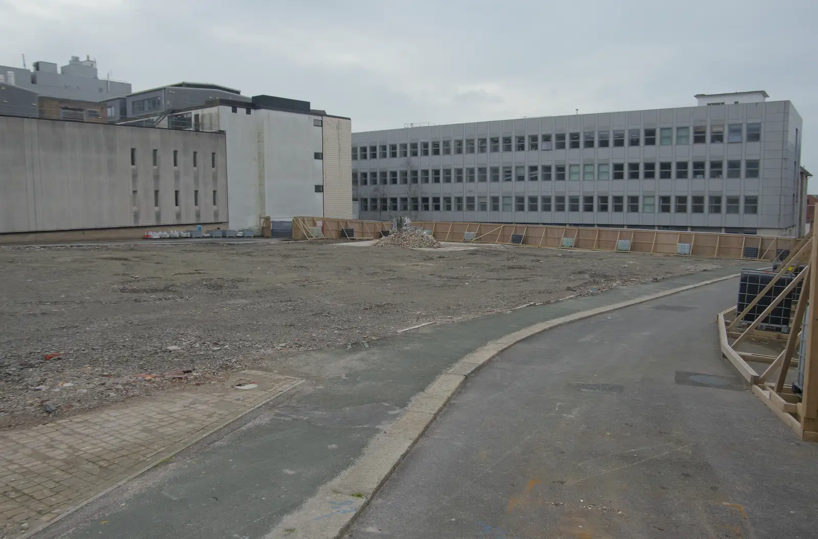 The Brunel building has been demolished, from Uni: A Return to Plymouth Polytechnic, Devon - 17th Februry 2025