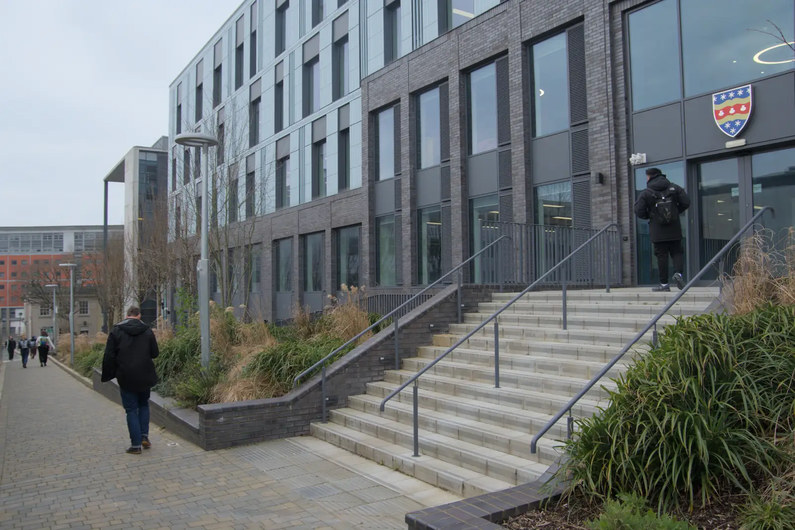 The GTB building (Babbage) is unrecognisable, from Uni: A Return to Plymouth Polytechnic, Devon - 17th Februry 2025