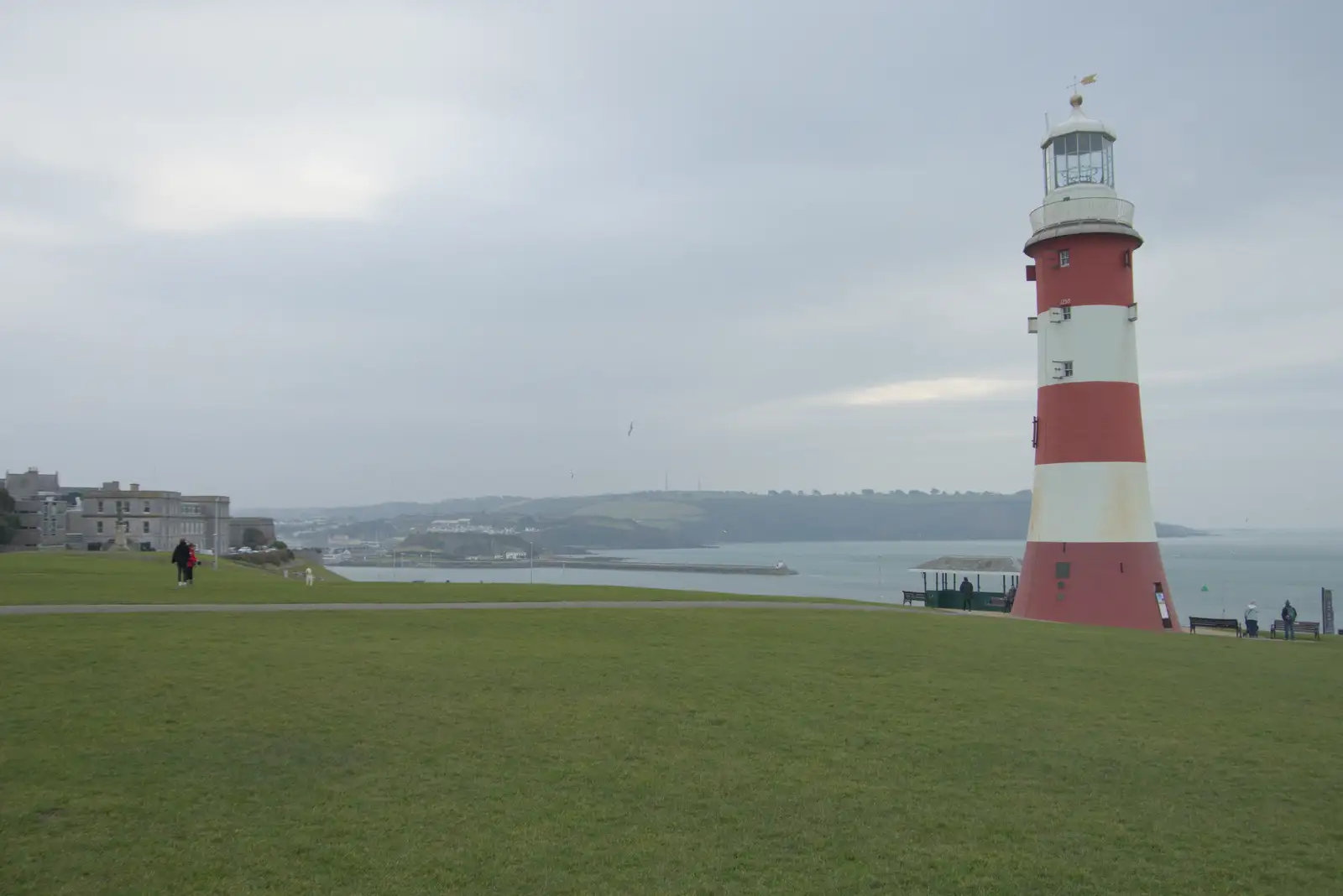 Smeaton's Tower on Plymouth Hoe, from Uni: A Return to Plymouth Polytechnic, Devon - 17th Februry 2025