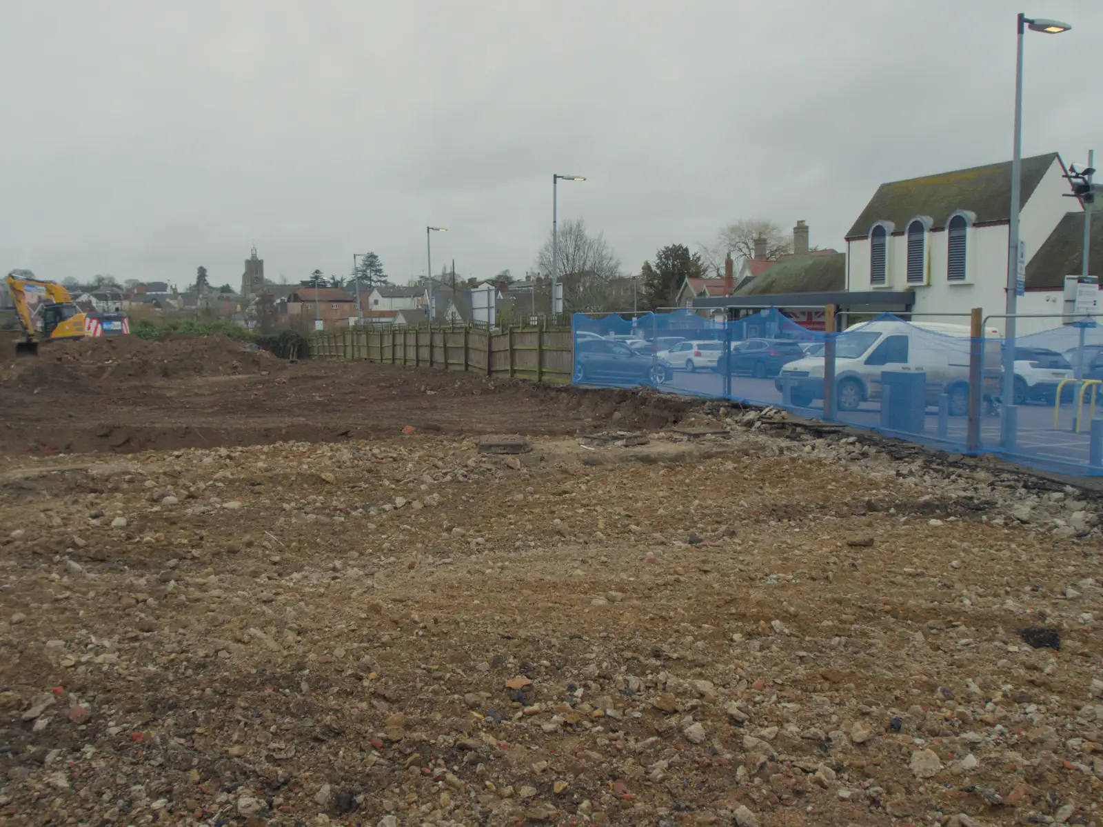 The remains of John Grose have been quickly removed, from A Walk around Redgrave and Lopham Fen, Redgrave, Suffolk - 23rd February 2025