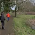 Harry and Isobel head off on the Fen Walk, A Walk around Redgrave and Lopham Fen, Redgrave, Suffolk - 23rd February 2025