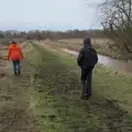 A new drainage ditch has been dug, A Walk around Redgrave and Lopham Fen, Redgrave, Suffolk - 23rd February 2025