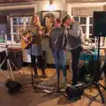 Vicky and Isobel get set up for a song, A Walk around Redgrave and Lopham Fen, Redgrave, Suffolk - 23rd February 2025